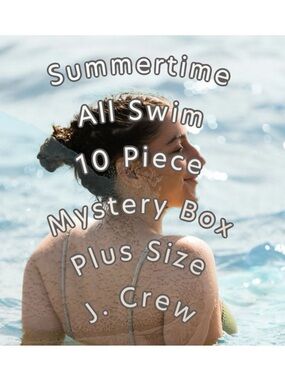 J. Crew | 10 Piece Plus Size XL 2X 3X Swim Bikini Separates Mystery Box NWT NEW